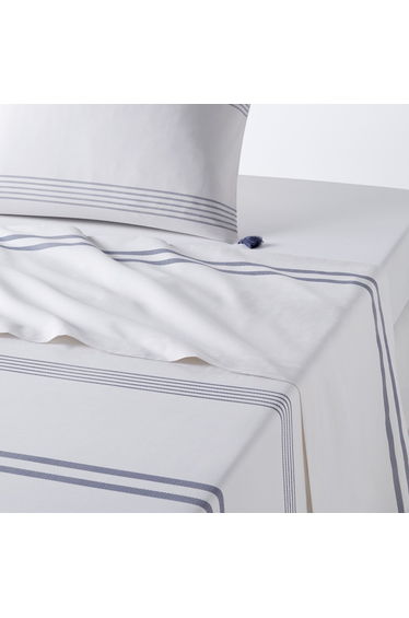 RIAD Striped Cotton Flat Sheet