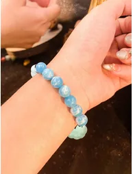 Sky Blue Beaded Bracelet