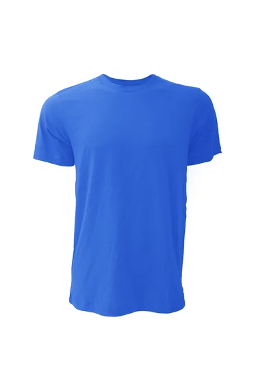 Canvas Jersey Crew Neck T-Shirt / Mens Short Sleeve T-Shirt - True Royal