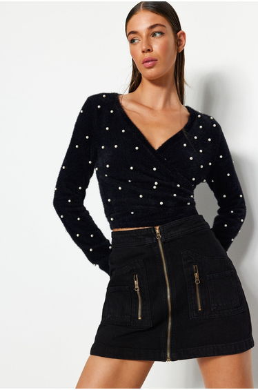 Sweater - Black - Slim fit
