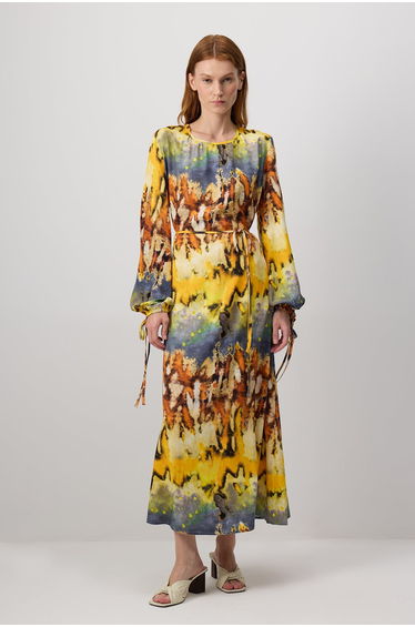 PATTERNED VISCOSE DRESS