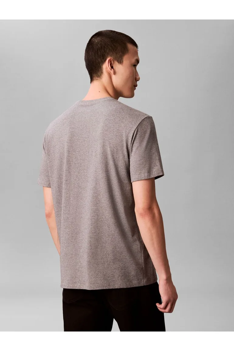 SS 20S Ln Calvin Graphic Tee Med Grey Htr - 1
