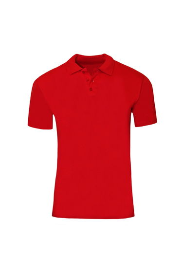 SOLS Mens Prescott Jersey Short Sleeve Polo Shirt - Red
