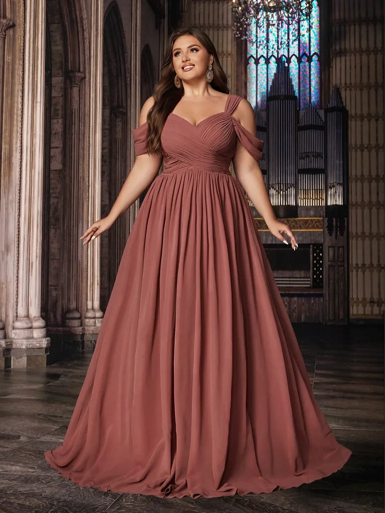pink plus size skater dress Plus Burnout Floral Angel Sleeve Skater Dress