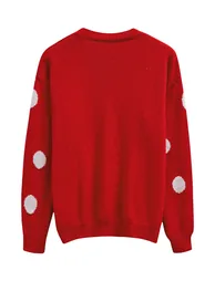 Let It Snow Dotted Pattern Knit Sweater - 8
