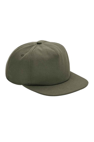 Beechfield Unisex Adult Organic Cotton 5 Panel Baseball Cap - Olive Green
