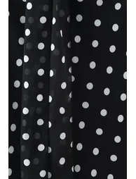 Veronica Polka Dot Ruffle Trim Maxi Dress with Scarf - 9
