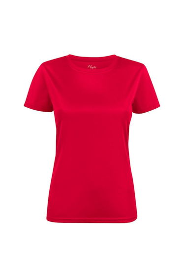 Printer RED Womens/Ladies Run T-Shirt - Red
