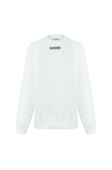 Lacoste Womens/Ladies Crew Neck Regular Long-Sleeved Sweatshirt - White