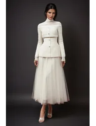 Daniels off shoulder jacket - 1