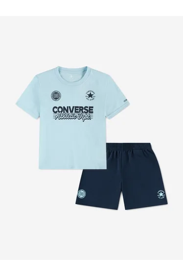 Converse Boys Multi Hit GFX Short Set in Blue