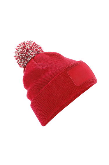 Beechfield Unisex Adults Snowstar Printers Beanie - Classic Red/Off White
