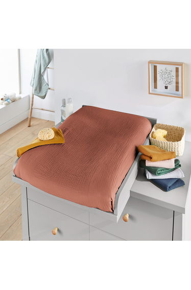 Set of 2 Kumla Cotton Muslin Changing Mat Covers
