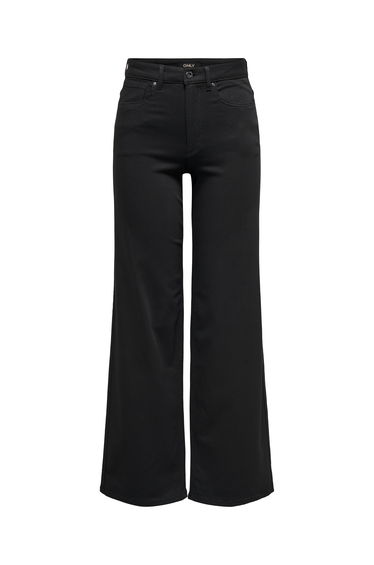 Black wide leg jeans