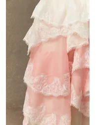 فستان ماكسي بطبقات متدرجة - زهري - 7