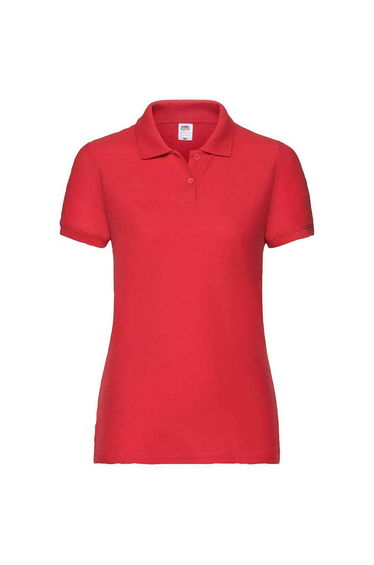 Fruit of the Loom Womens/Ladies Lady Fit Piqué Polo Shirt - Red