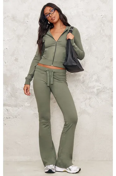 Sea Green Zip Up Fitted Track Top