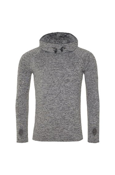 AWDis Just Cool Womens/Ladies Girlie Cowl Neck Baselayer Top - Grey Melange