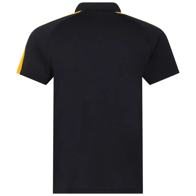 Finden & Hales Mens Team Polo Shirt - Black/Gold - 1
