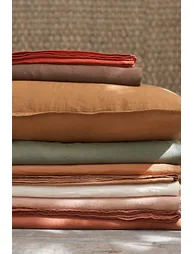 Elina Washed Linen Fitted Sheet - 1