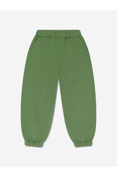 Boys Branded Joggers in Green