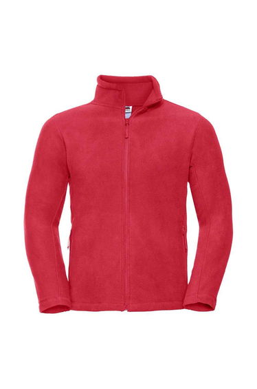 Russell Mens Outdoor Fleece Jacket - Classic Red