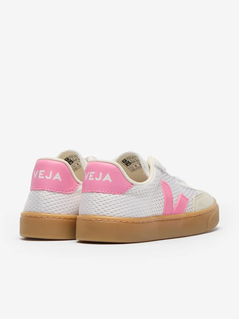 Veja Girls Small Volley Trainers in White - 2