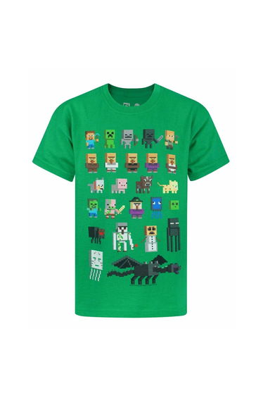Minecraft Childrens/Kids Sprites T-Shirt - Green