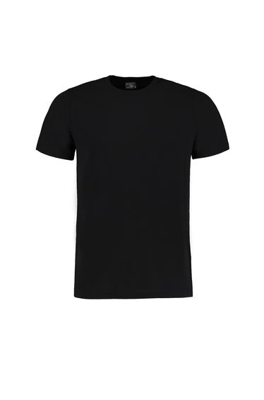 Kustom Kit Mens Superwash 60 Fashion Fit T-Shirt - Black Melange