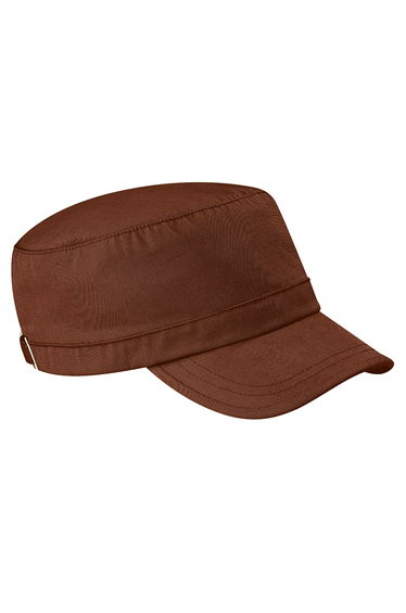 Beechfield Army Cap / Headwear - Chocolate