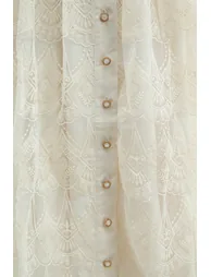 فستان سانفير قميص بيج ميداكسي على شكل حرف A بأكمام طويلة - 7