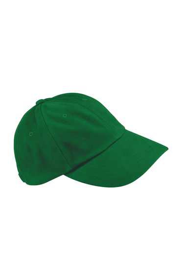 Beechfield Contrast Heavy Brushed Cotton Low Profile Baseball Cap - Forest