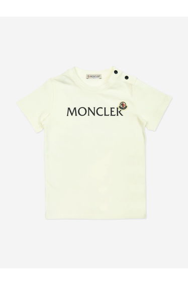 Baby Boys Logo T-Shirt in Ivory
