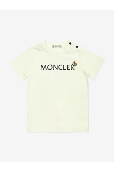 Baby Boys Logo T-Shirt in Ivory