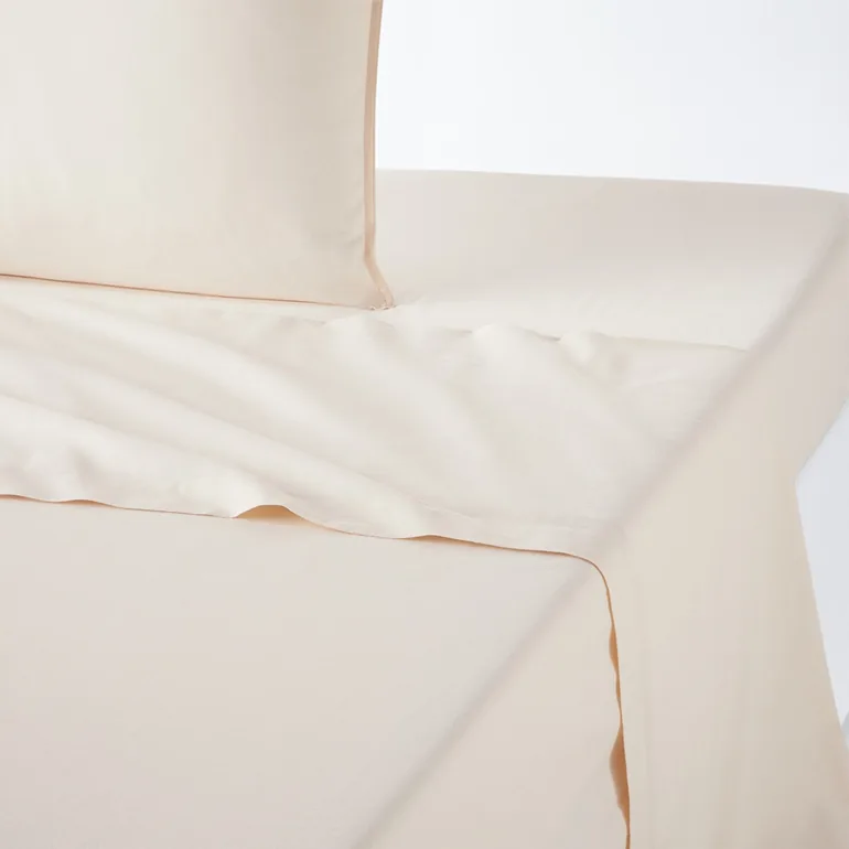 Scenario Plain Washed Cotton Flat Sheet