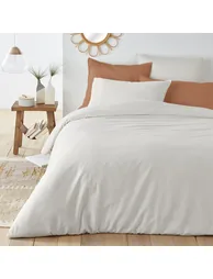 Scenario Plain Washed Cotton Flat Sheet - 1