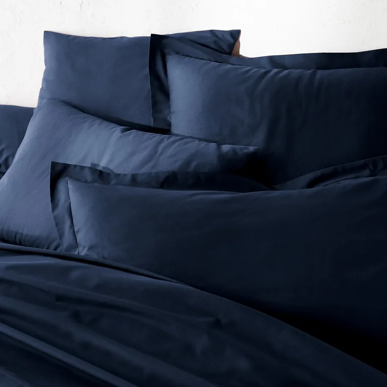 شرشف سرير بولي قطن سادة بحواف مطاطية - 6