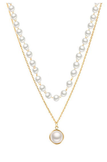 Pearl Double-Chain Necklace