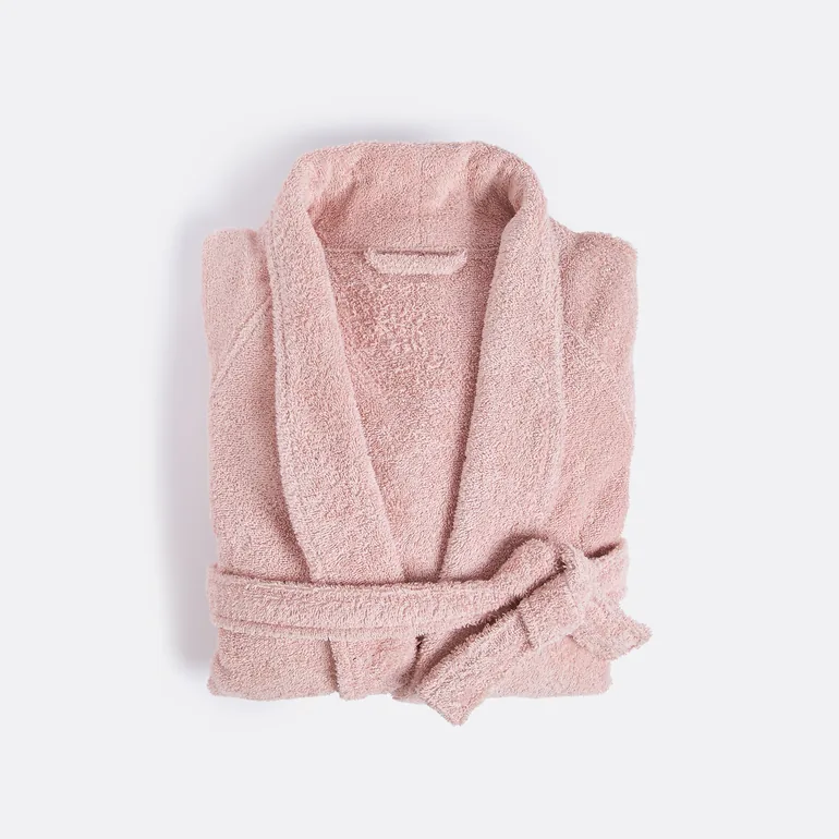 Cotton Shawl Collar Towelling Bathrobe - 3
