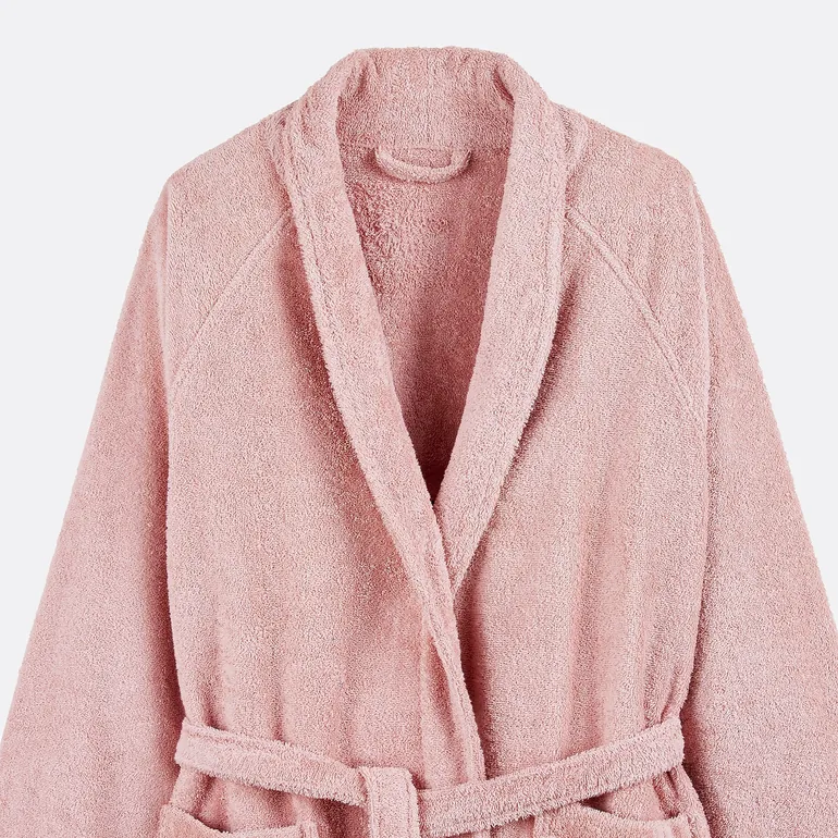 Cotton Shawl Collar Towelling Bathrobe - 6
