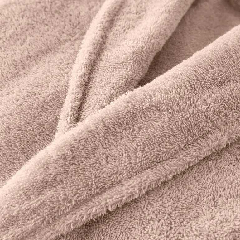 Cotton Shawl Collar Towelling Bathrobe - 4