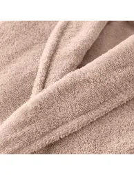 Cotton Shawl Collar Towelling Bathrobe - 4