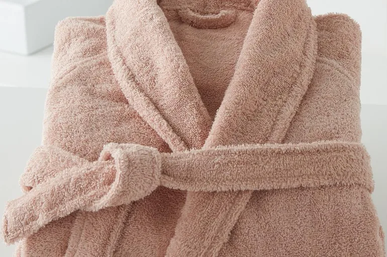 Cotton Shawl Collar Towelling Bathrobe