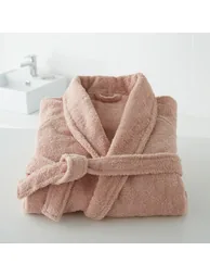 Cotton Shawl Collar Towelling Bathrobe - 1