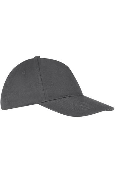 SOLS Unisex Sunny 5 Panel Baseball Cap - Dark Grey