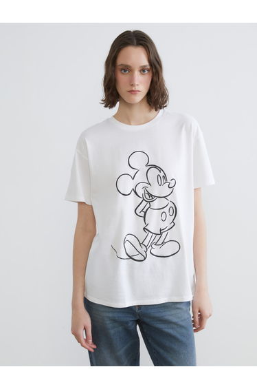 Mickey Mouse Print Women's T-Shirt
