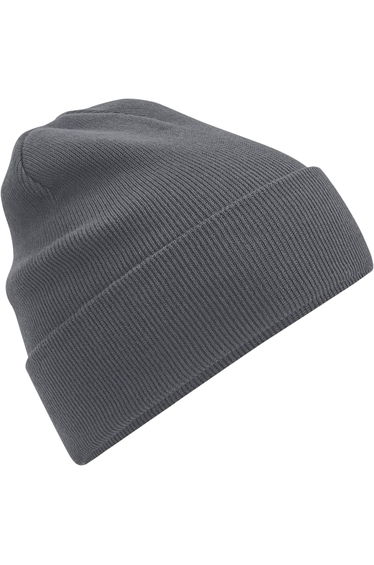 Beechfield Unisex Adult Original Cuffed Organic Cotton Beanie - Graphite Grey