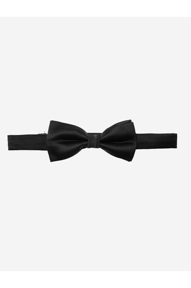 Romano Boys Satin Bow Tie in Black