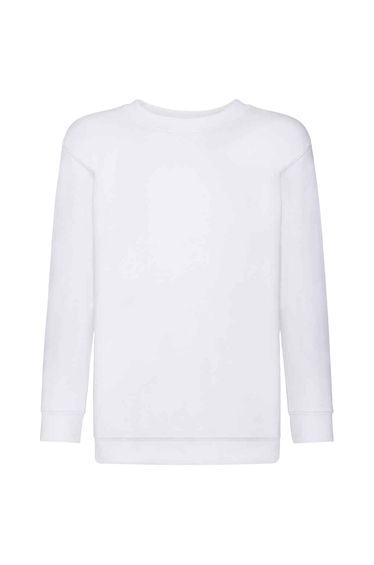 Fruit of the Loom Kids/Childrens Classic Drop Shoulder Sweatshirt - White