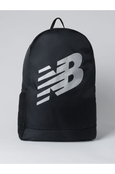 Black Logo Print Backpack